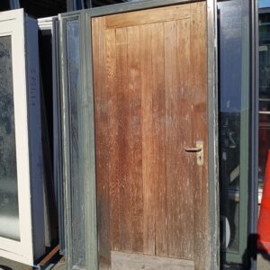 Ext Cedar T&G Door in Karaka with 2 sidelight – 1180×2040 – 123829 (2) External Cedar T&G Door with Karaka Aluminium Surround