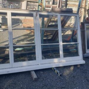 Wooden Dual French Window