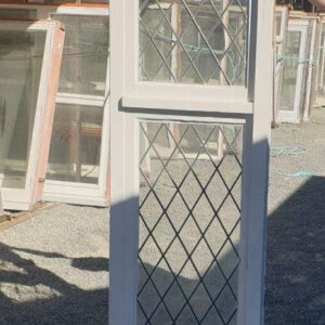 Fixed Wooden Window with Diamond Leadlight